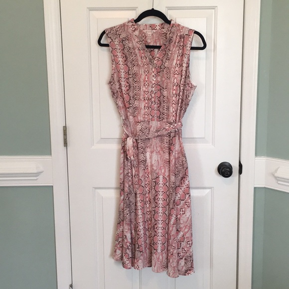 Nanette Lepore Dresses & Skirts - Pink Snakeskin Print Dress